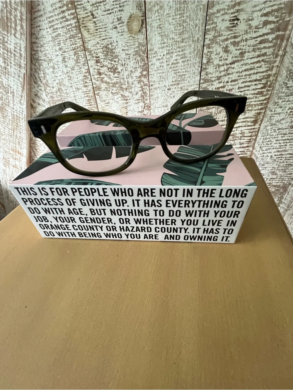 Caddis Green Rectangular Eyeglasses - Reading- new in box!